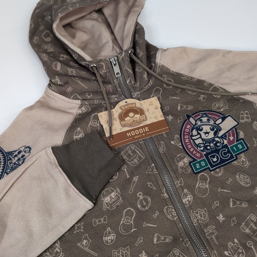 2019 Pokemon World's Championships Hoodie Sweatshirt Adult M Washington DC‎ NWT